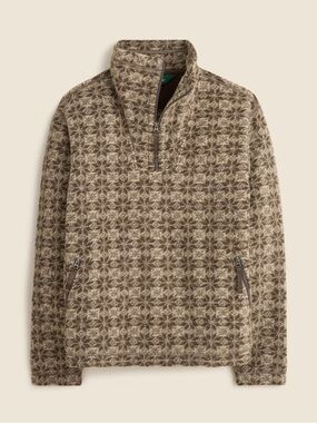 J. CREW Wool-blend sherpa fleece quarter-zip pullover Size S NWT $298 CO180